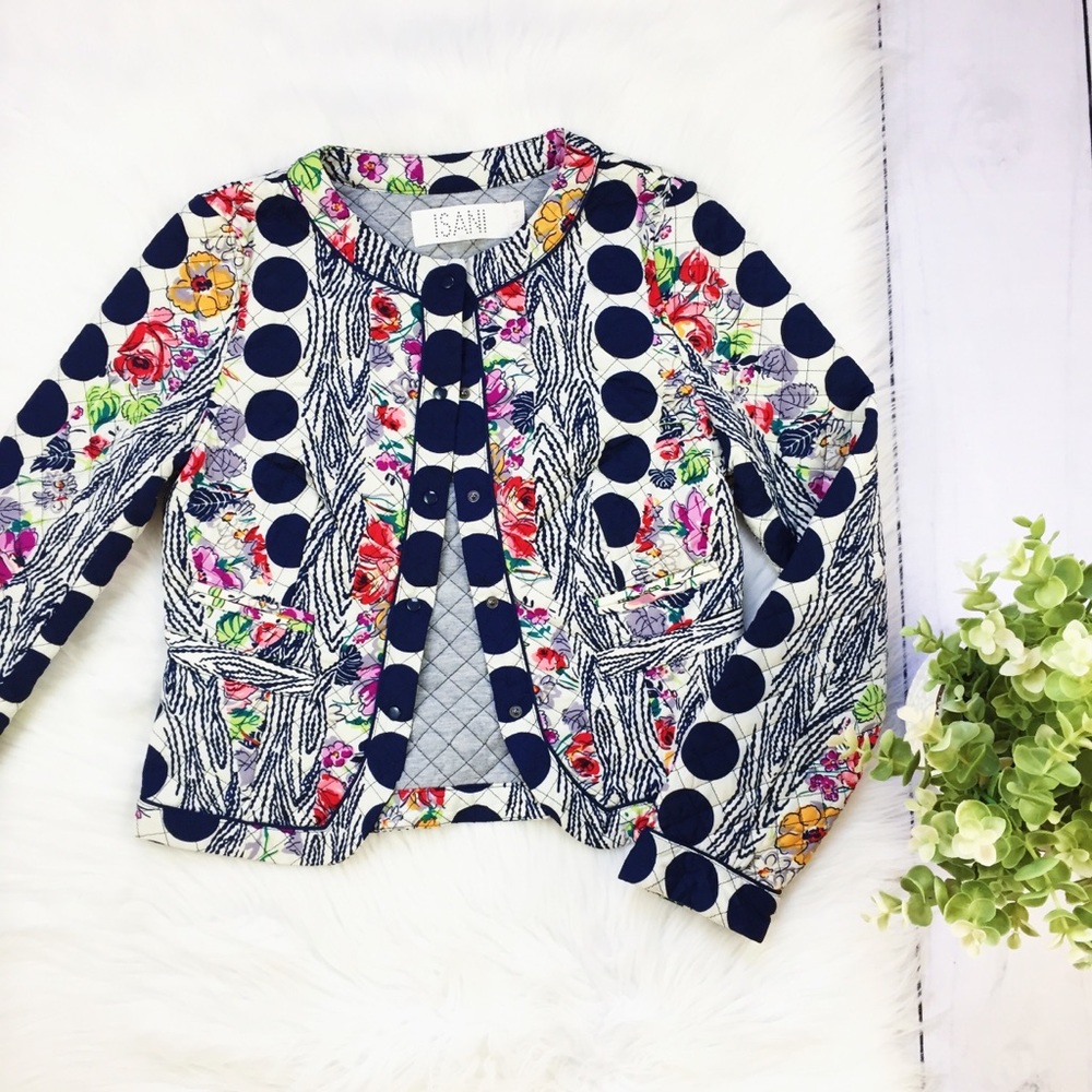 Anthro, Isani Salta Jacket Quilted Cardigan White